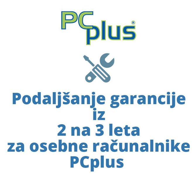 PCPLUS podaljšanje garancije iz 2 na 3 leta za PCplus DREAM, GAMER, STORM računalnike