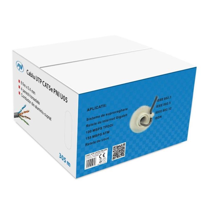 PNI MREŽNI KABEL UTP CAT5 U05  305m
