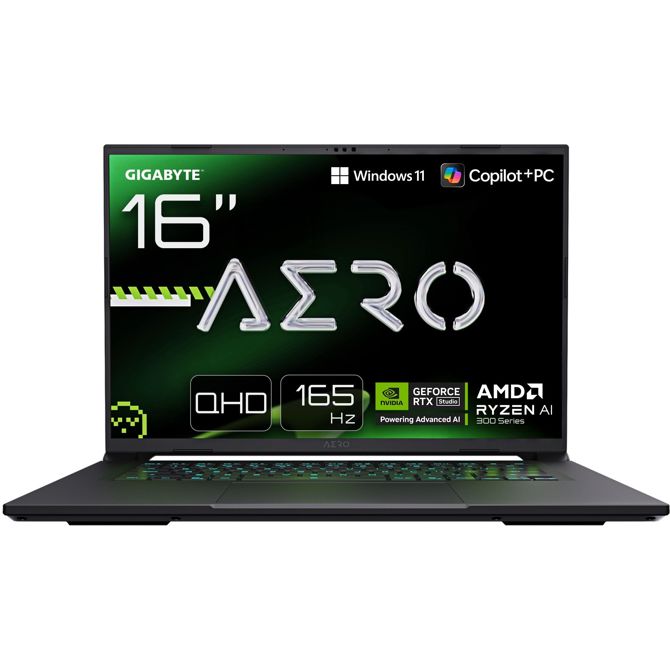 Prenosnik Gigabyte AERO X16 1VH93DEC64AH AMD Ryzen 7 AI 350/32GB/SSD 1 TB NVMe/40,6cm (16)/NVIDIA GeForce RTX 5060/DE/W11Home, siva