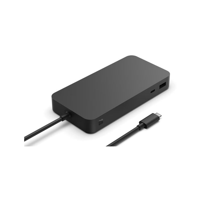 Priklopna postaja Microsoft Surface Thunderbolt 4, USB-C, USB-A, črna