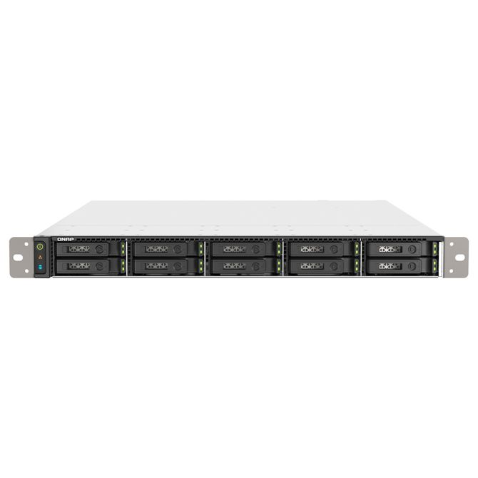 NAS sistem Qnap TS-H1090FU-7232P-64G, 10x U.2 NVMe, AMD EPYC 7302P 16 jeder, 64GB DDR4 ECC, rack 1U, QuTS hero (ZFS)
