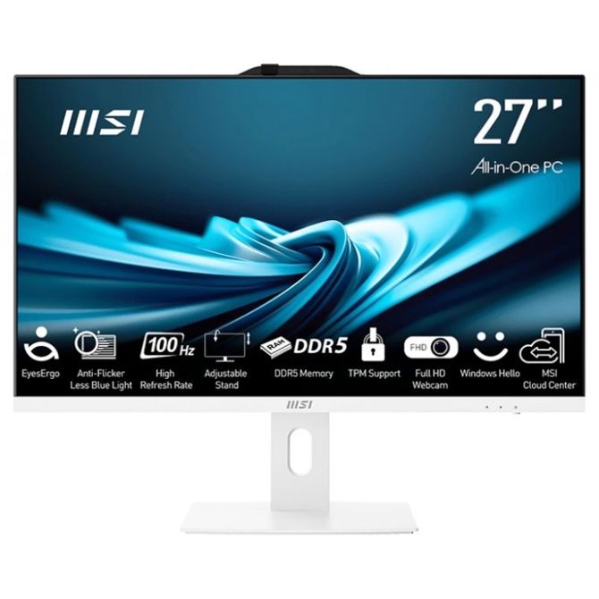 Računalnik MSI PRO AP272P 14M-887XEU i7 / 16GB / 1TB SSD / 27 FHD / Windows 11 Pro / bel