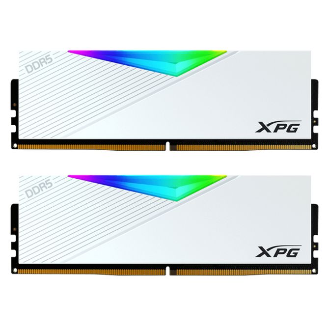RAM Adata DIMM 64 GB DDR5-6400 (2x32 GB), AX5U6400C3232G-DCLARWH, RGB, bela