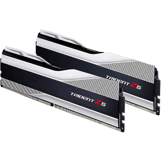 RAM G.Skill DIMM 64 GB DDR5-6000 (2x 32 GB) Dual-Kit (1,1 V, CAS CL 32, F5-6000J3238G32GX2-TZ5S, Trident Z5, INTEL XMP)