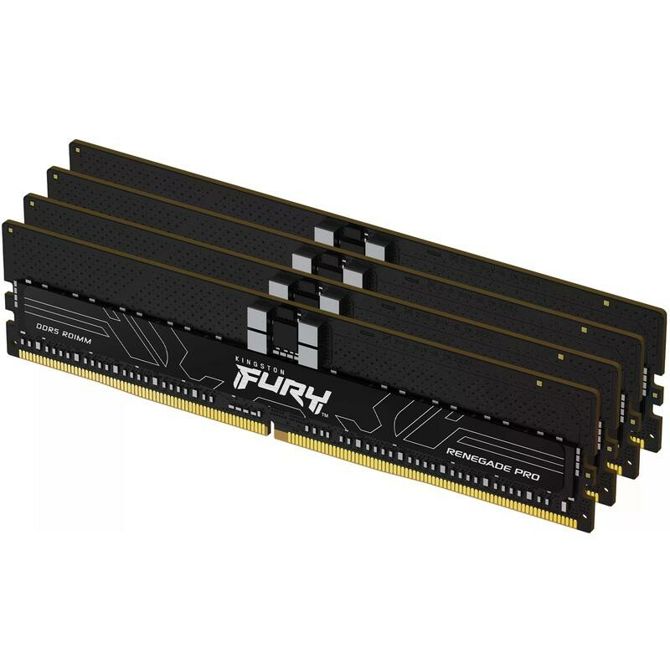 RAM Kingston DIMM 128 GB DDR5-6800 (4x 32 GB) Quad-Kit (1,4 V, CAS CL 34, KF568R34RB2K4-128, Renegade Pro, INTEL XMP)