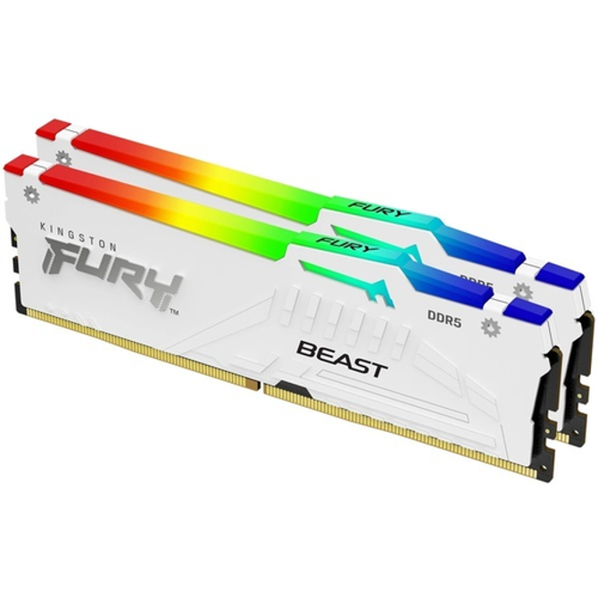 RAM Kingston DIMM 32 GB DDR5-5600 (2x16 GB), KF556C36BWEAK2-32, RGB, bela