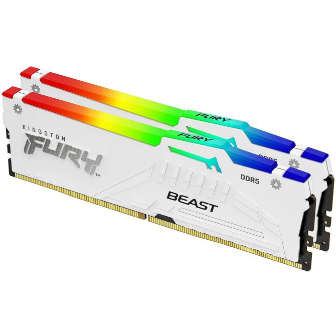 RAM Kingston DIMM 32 GB DDR5-6000 (2x 16 GB) Dual-Kit (KF560C30BWEAK2-32, FURY Beast RGB, INTEL XMP, AMD EXPO)