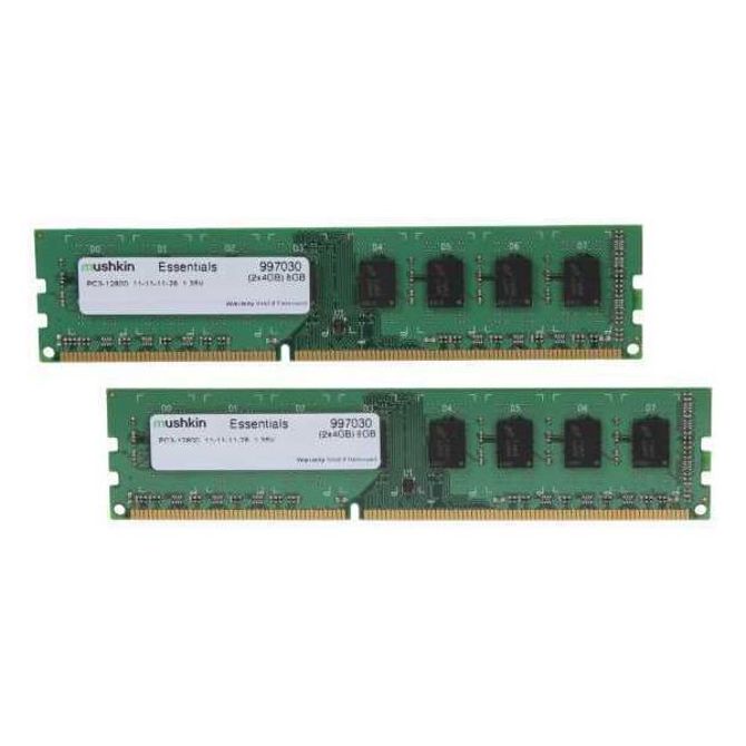 RAM Mushkin DIMM 8 GB DDR3-1600 (2x4GB), Essentials LV