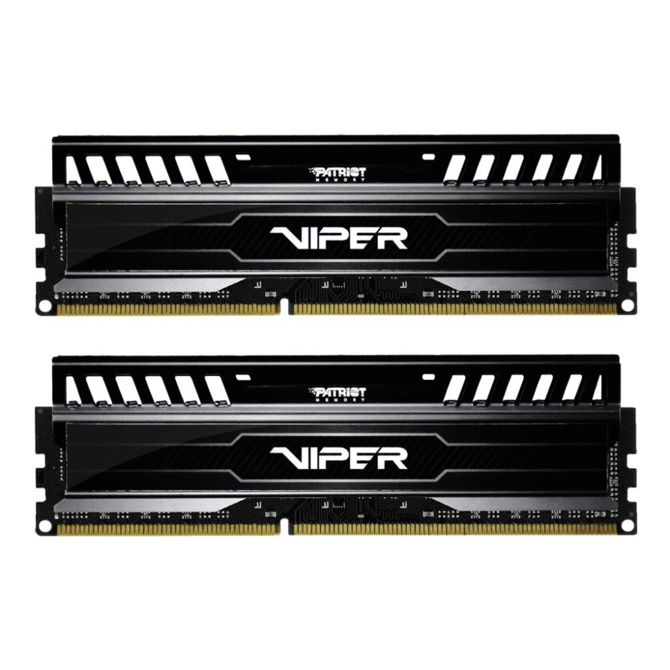 RAM Patriot DIMM 8 GB DDR3-1600 (2x 4 GB) Dual-Kit (1,5 V, CAS CL 9, PV38G160C9K, Viper 3 - Black Mamba Edition, INTEL XMP)