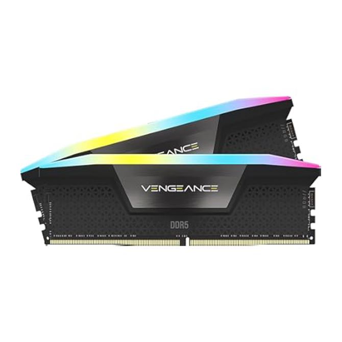 RAM za računalnike Corsair Vengeance RGB 32 GB (2x16 GB) DDR5-6000, DIMM, Intel XMP, AMD EXPO, siva