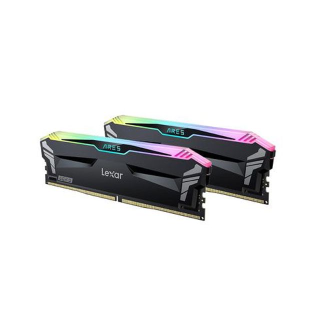 RAM DDR5 32GB Kit (2x 16) PC5-57600 7200MT/s CL34 1.4V, Lexar ARES RGB, črn, Intel XMP, AMD Expo