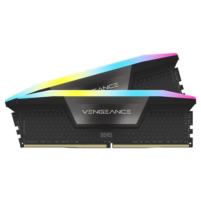 RAM za računalnike Corsair Vengeance RGB 16 GB (2x8 GB) DDR5-5200, DIMM, INTEL XMP 3.0, RGB osvetlitev