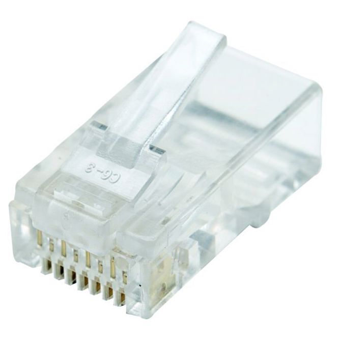 RJ45 konektor UTP mehki kabel Mf (2rez) (pak/10)