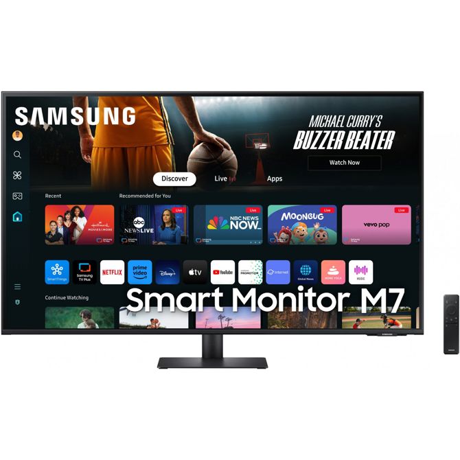 Monitor Samsung S43DM702UU M70D 109,2 cm (43), 3840 x 2160 (QHD), VA, 300 cd/m2, 16:9, 60Hz, 20W, USB_C 65W, HDMI