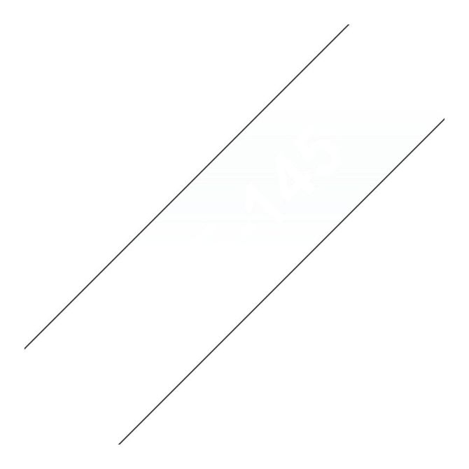 Kaseta z brezbarvnim/belim trakom za etikete Brother 18 mm TZe-145