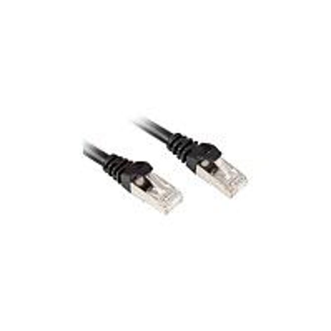 Sharkoon Kabel RJ45 CAT.6 SFTP 0,25 m črn