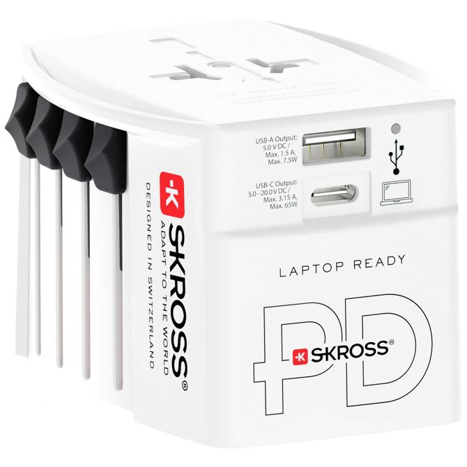 Skross 1302976 potovalni adapter  MUV AC65PD