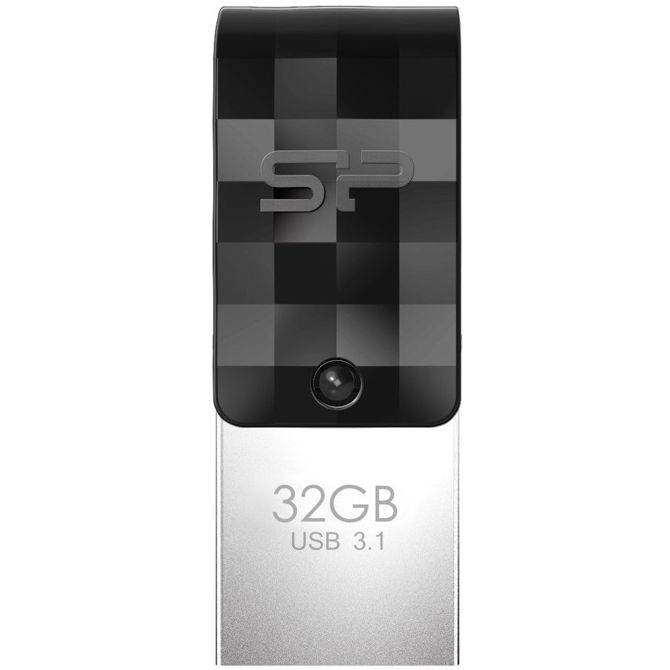 USB ključek 32GB Silicon Power Type-C C31 črne barve