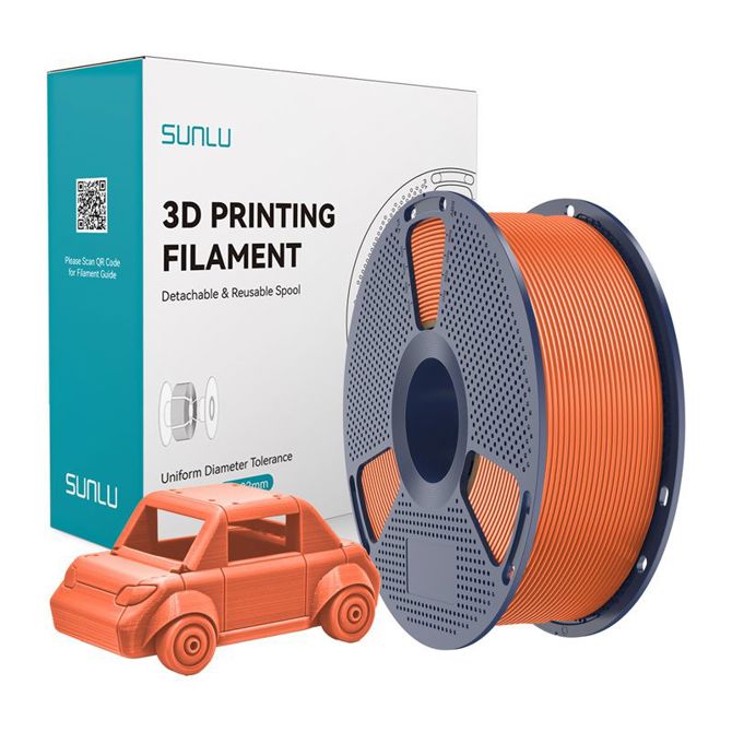 3D filament Sunlu PETG SO, 1,75 mm, 1 kg, PETG, sončno oranžne barve