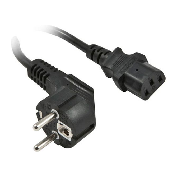 Napajalni kabel Synergy21 230V Schuko CEE7 (vtič) na IEC-C13 (vtičnica), 2 m, črne barve
