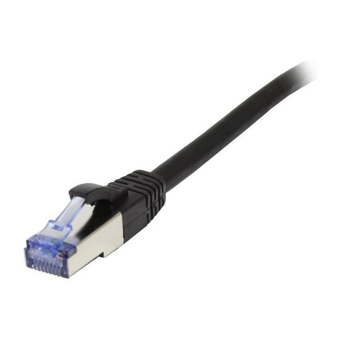 Synergy21 patchbabel RJ45, CAT6A 500Mhz, 7,5m, črn, S-STP(S/FTP), AWG26, LSZH