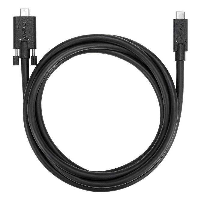 Targus - USB kabel - USB-C (M) za USB-C (M) navojni - 1,8 m - črna - iz P/N: DOCK191USZ, DOCK430EUZ, DOCK430USZ