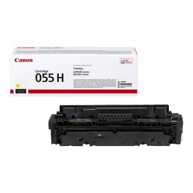 Toner Canon 055H rumen, za i-SENSYS LBP663Cdw/LBP664Cx/MF742Cdw/MF744Cdw/MF746Cx, 5.900 strani