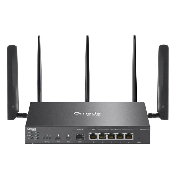 Usmerjevalnik router TP-LINK Omada ER706WP-4G AX3000 Gigabit VPN 4-port PoE+