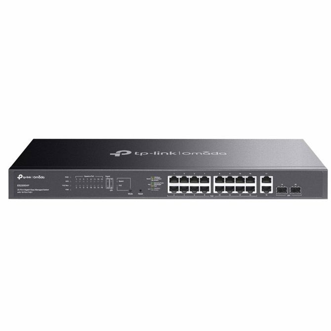 Mrežno stikalo-switch TP-LINK Omada ES220GMP 20-port gigabit 16xPoE+ 2x SFP managed
