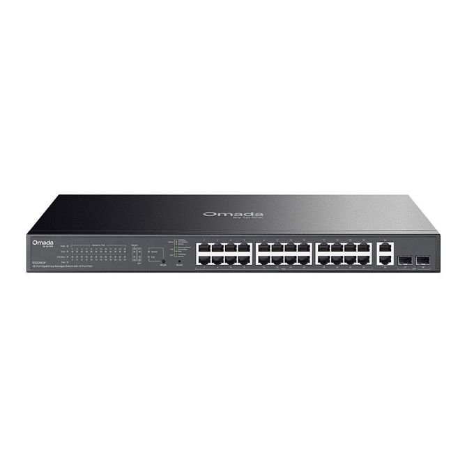 Stikalo  TP-Link Omada ES228GP 28-portno gigabitno, 24× PoE+, L2 upravljano, QoS, VLAN