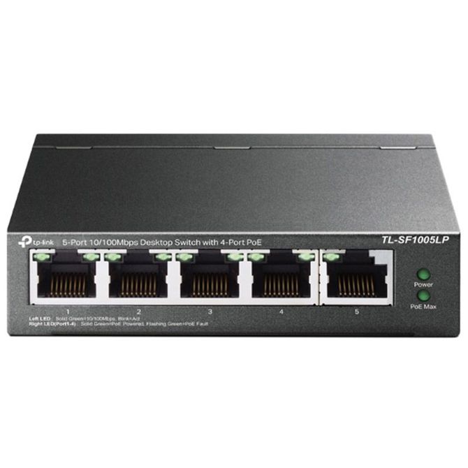 TP-LINK TL-SF1005LP 5-port 10/100Mbps (4xPoE) RJ45 mrežno stikalo switch