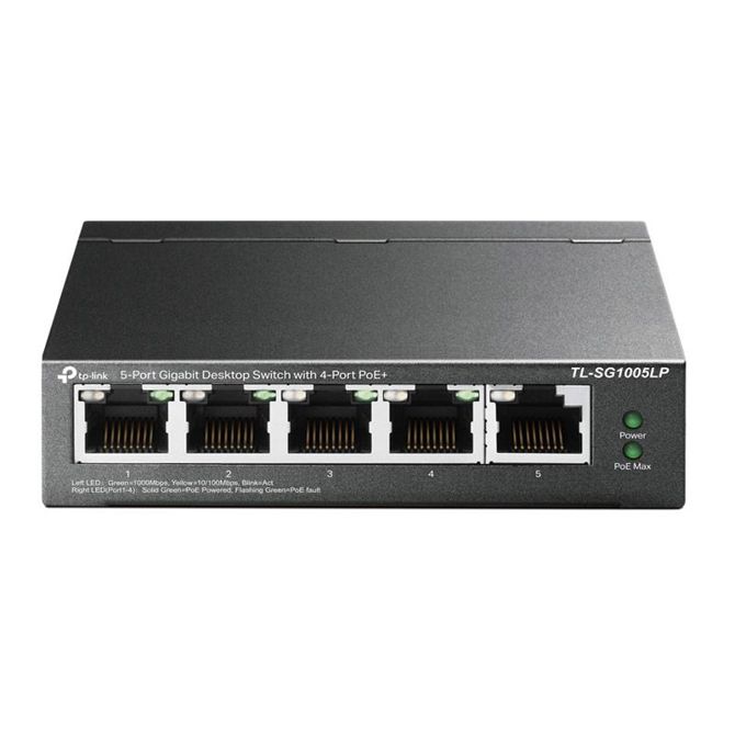 Mrežno stikalo TP-LINK TL-SG1005LP 5-Port Gigabit 4xPoE+ 40W-switch