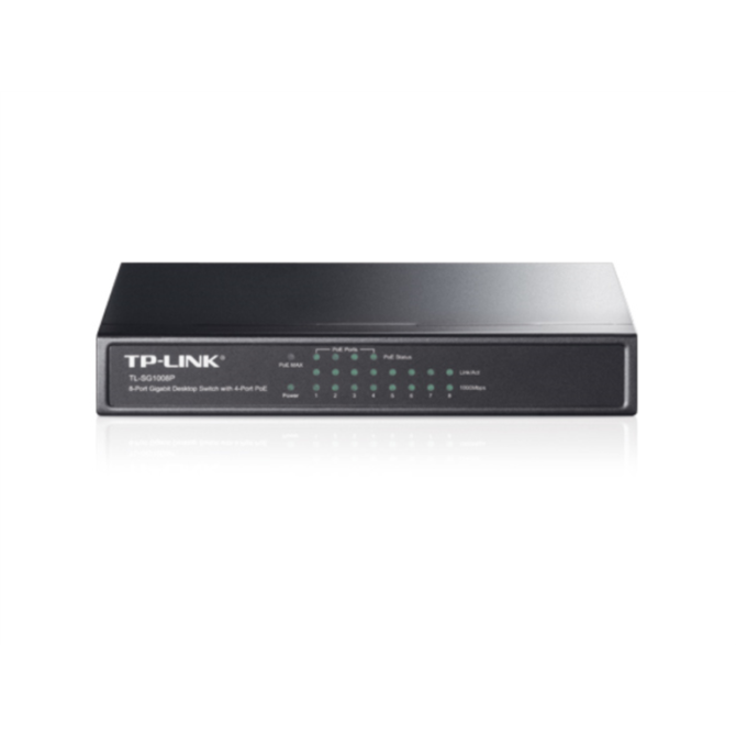 Mrežno stikalo TP-LINK TL-SG1008P 8-portno Gigabit s 4-PoE porti 