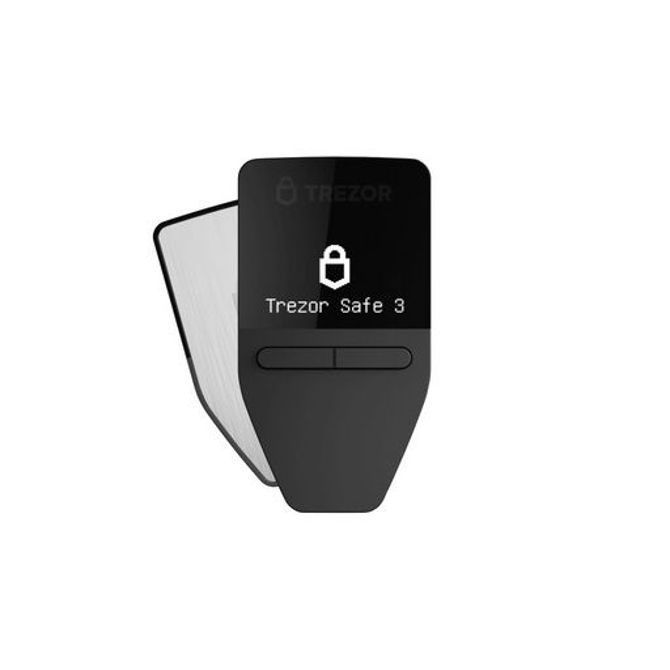Trezor Safe 3, denarnica za Bitcoin in druge kriptovalute, srebrna, Ang.