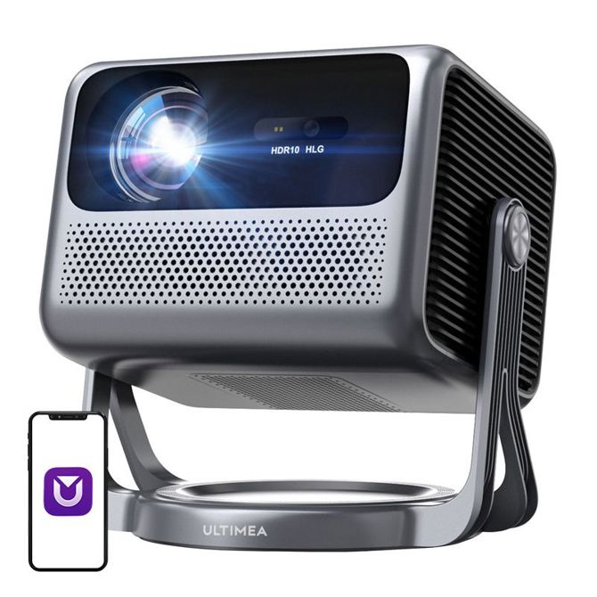 Projektor Ultimea Nova C40, Full HD 1080p, Android TV 11, HDR, Bluetooth 5.3, sive barve