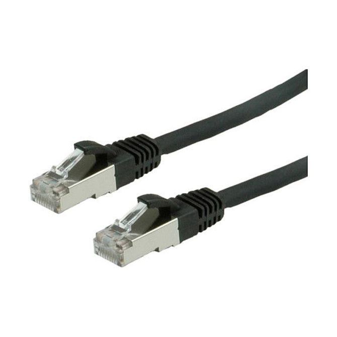 VALUE patch kabel Kat.6 razred ES/FTP PiMF LSOH črn 7 m