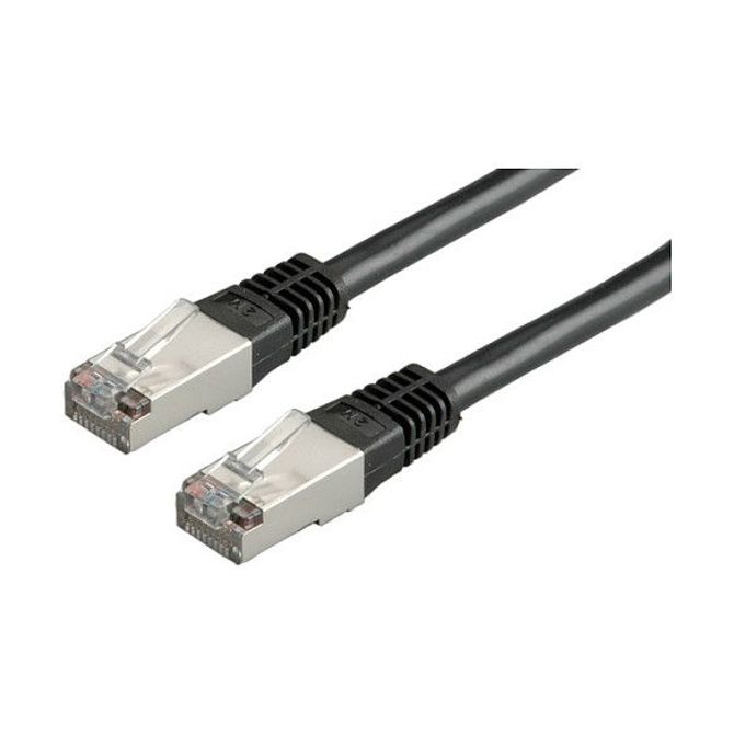 VALUE patch kabel Kat.6 razred ES/FTP PiMF črn 5 m