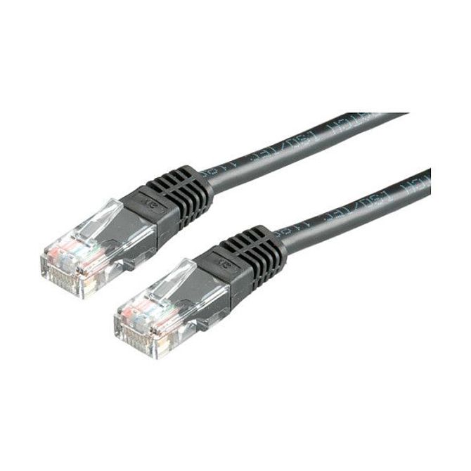 VALUE patchkabel kat.6 Class E UTP črn 0,5 m