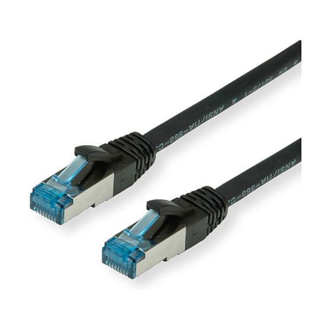 VALUE patch kabel kat.6A razred EA S/FTP PiMF LSOH črn 5 m