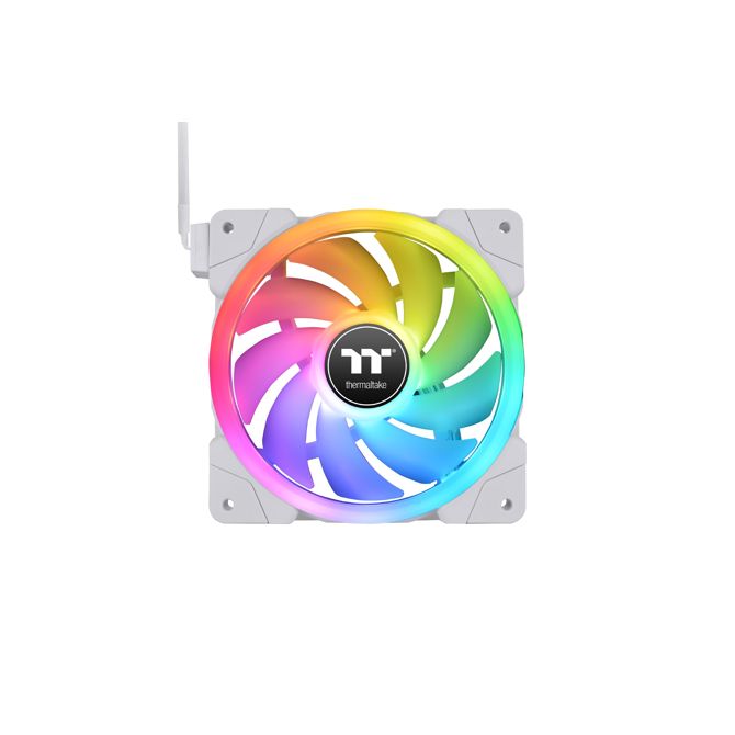 Ventilator Thermaltake SWAFAN EX14 RGB PC Cooling Fan White TT Premium Edition, 3 kosi, 140 mm, bela
