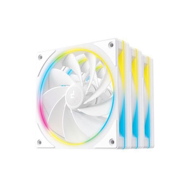 Ventilator za računalnike DeepCool FL12R SE WH 120 mm, RGB, 3 kosi, 400–1500 vrt/min, FDB ležaj