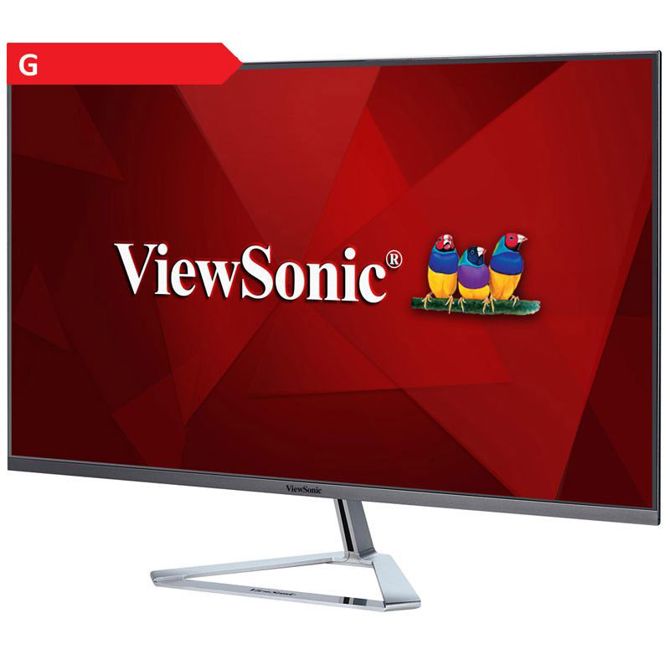 Monitor ViewSonic VX3276-2K-MHD-2, 81,28cm (32), IPS, QHD (2560 x 1440), 4ms, 75 Hz, HDMi, DisplayPort, mini DP, srebrn