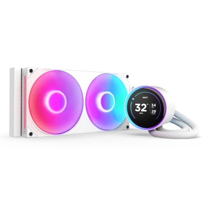 Vodni hladilni sistem NZXT Kraken Elite 280 RGB 280 mm, bela
