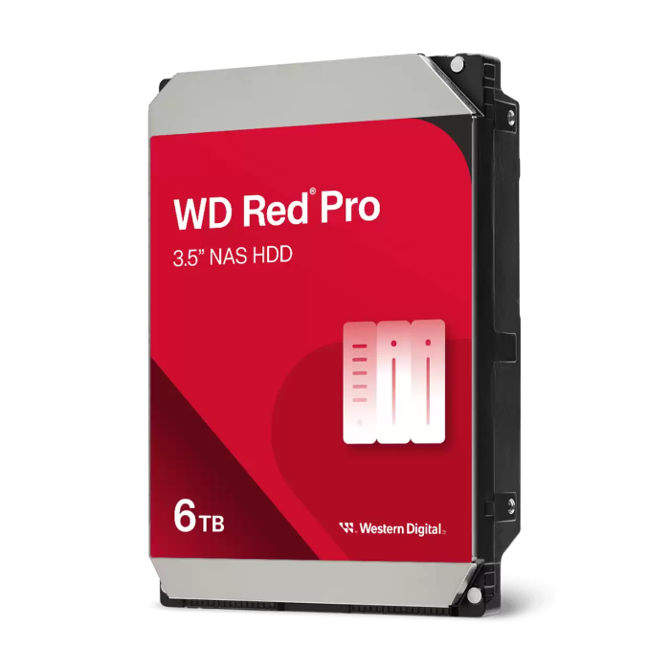 WD trdi disk 6TB SATA3, 6Gb/s, 7200, 256MB RED PRO - WD6005FFBX 6bnn0hi81bd