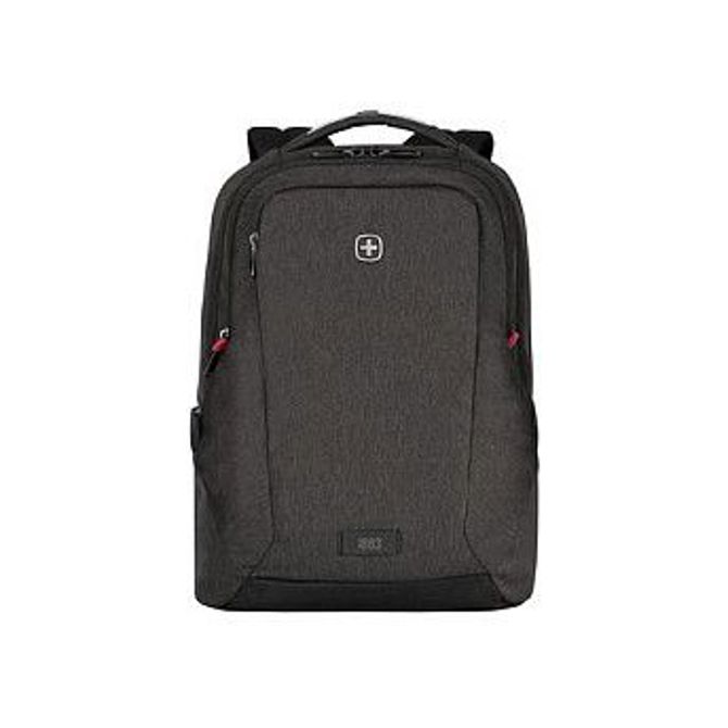 Nahrbtnik za prenosnik Wenger MX Professional 16, siva, predal za tablico, vodoodporna zadrga, prostornina 21 l, poliester