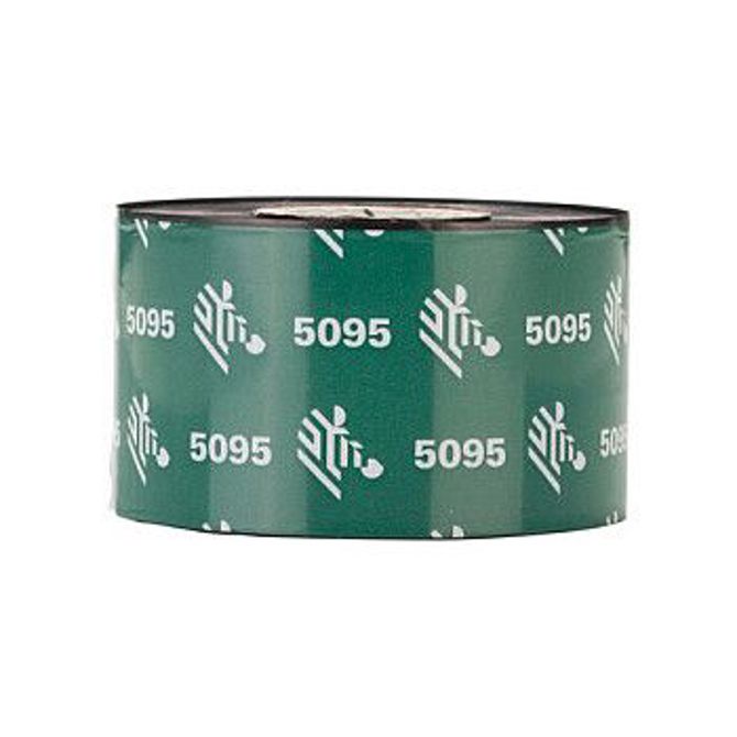 ZEBRA trak iz smole 5095 40 mm x 450 m 6 kosov, črne barve, termo prenos