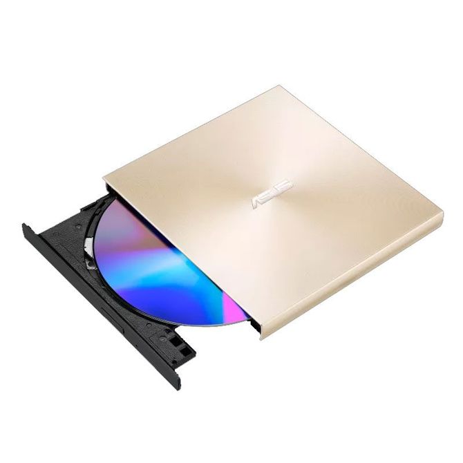 Zunanji DVD zapisovalnik Asus ZenDrive U8M (zlato/črn, vmesnik USB-C, M-DISC)