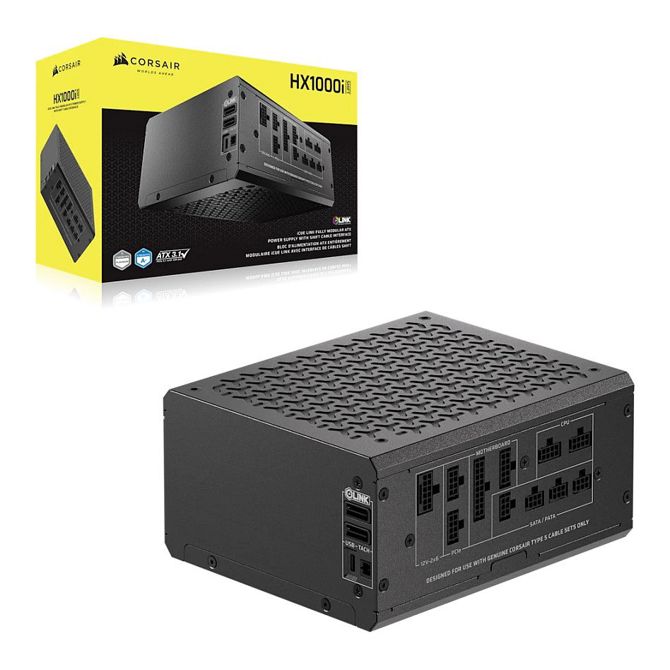 1000W Corsair HX1000i SHIFT napajalnik 80+ Platinum (modularni) ATX 3.1 PCIe 5.1 2