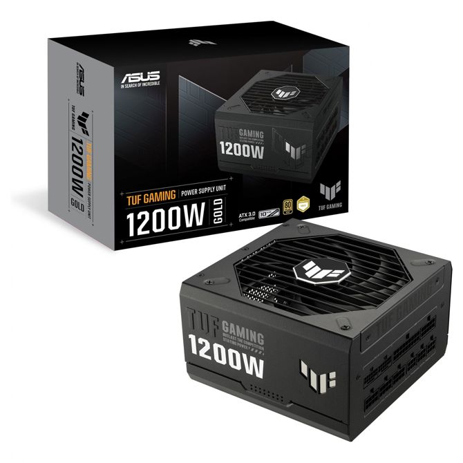 1200W ASUS TUF Gaming napajalnik 80+ Gold ATX3.0 PCIe5.0 135 mm ventilator 5