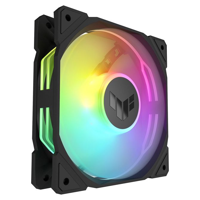 120 mm ventilator za ohišje ASUS TUF GAMING TR120 ARGB, obrnjen, črn, 120 mm, PWM 2